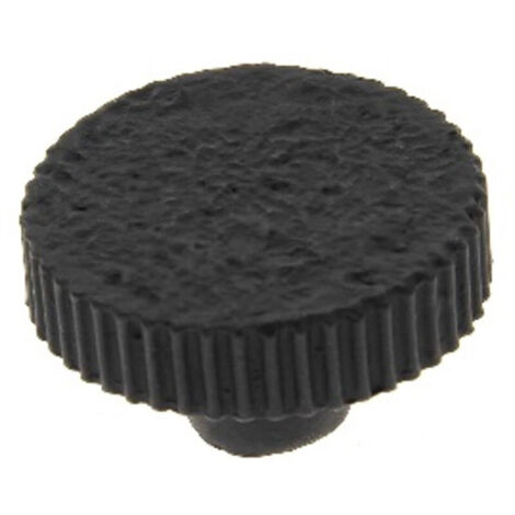 Bouton rouage rond de diamètre 44mm finition noir CADAP B0602 10S (1/2)