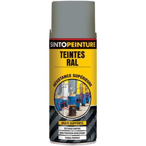 Aérosol gris argile RAL7001 400ml peinture de maintenance - SINTO - 920330