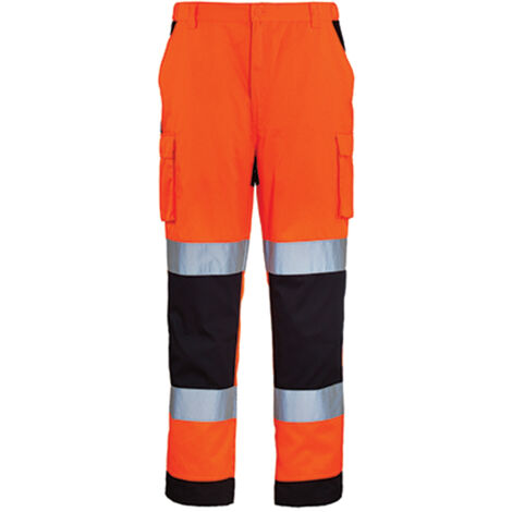 Pantalon de travail homme à haute visibilité multipoches PATROL hi-viz jaune/marine TXL - COVERGUARD - 7PAJPXL (1/7)