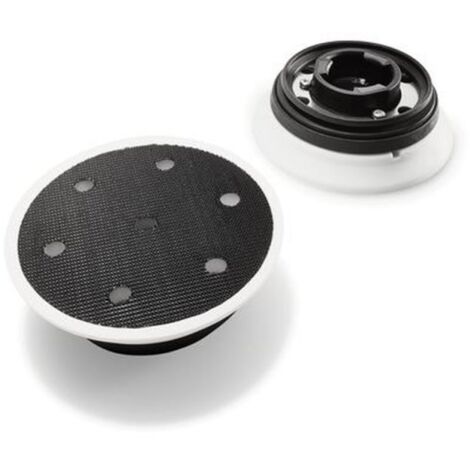 Festool – Plateau de ponçage FastFix D90/7 FX W-HT – Ponçage dégrossissant et de finition – Pour surfaces planes et bombées