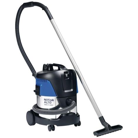 Nilfisk – Aspirateur eau-poussière 1250W – Cuve inox 20L – Dépression 210 mbar – Fonction souffleur – 107406602 - AERO 21-01 PC
