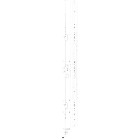 Crémone multipoints FERCOMATIC SH/R axe 50mm avec 2 galets - FERCO - 6-34362-10-0-1