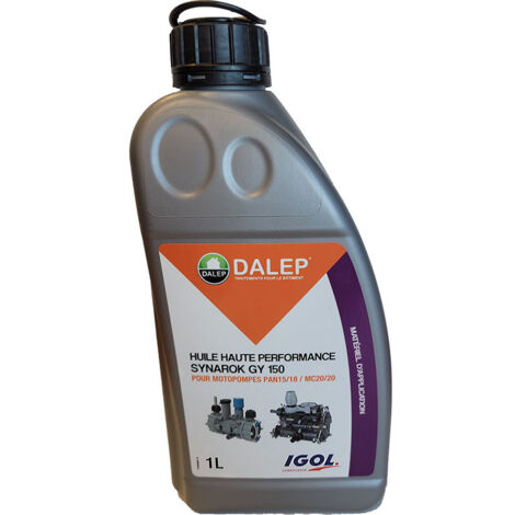 Dalep – Huile motopompe Synarok GY 150 1 L – Lubrification optimale pour groupes de pulvérisation – Résistance thermique supérieure - 105005901