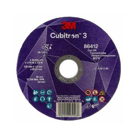 Disque à tronçonner CUBITRON III 230x2x22,23mm - 3M - 88732C3