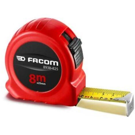 Facom – Mètre déroulant 8m – Lame de 25 mm – Pour mesures précises en milieu professionnel – Boîtier robuste