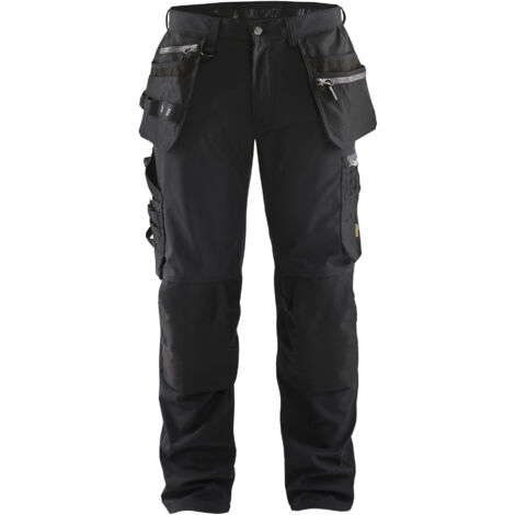 Blaklader – Pantalon artisan Softshell noir T46 – Tissu stretch 2 directions – Imperméable 10000 mm – Résistant à l'usure – PACK1805TOOLKITC52 (1/2)