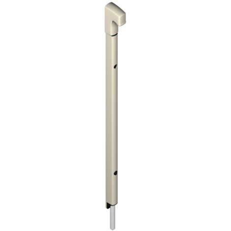 Verrou en applique Danaos tige inox longueur 536mm aluminium RAL9006 - LA CROISEE DS - DS6366-007