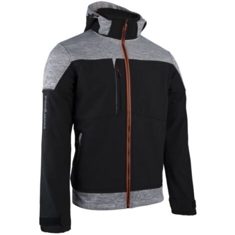 Veste BANJO Softshell noir gris TS COVERGARD 5BAN01000S