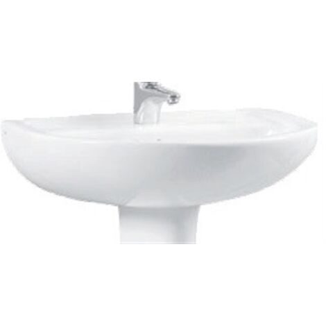 Vitra – Vasque suspendue blanche 600x445 – 1 trou central pour robinet – Adapté PMR – 5088L0031029