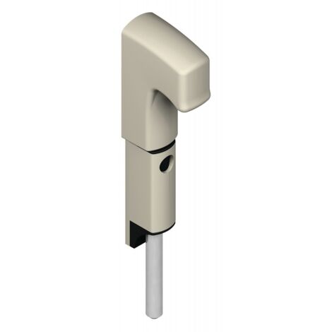 Verrou en applique Danaos tige inox longueur 536mm blanc RAL9010 - LA CROISEE DS - DS6366-036