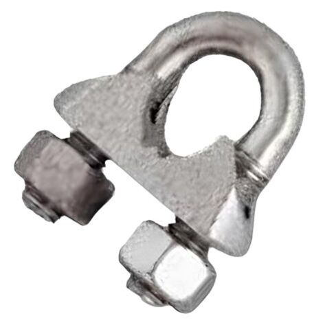 Serre-câble étrier standard 10mm en acier zingué - CHAPUIS - 300/10Z