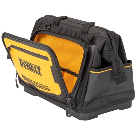 Dewalt – Sac à outils 41cm DWST601031 – Fond rigide étanche – Fermetures double couture IP54 – Capacité 25 kg – Poignée et sangle d'épaule