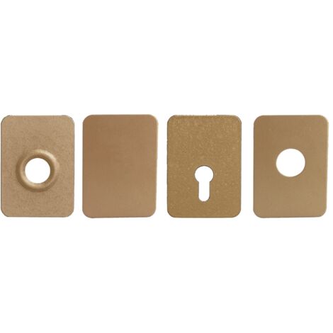 Contreplaque pour verrou ARNOV ZENITH à trou de diamètre 23 mm bronze or ISEO 97014805 (1/2)