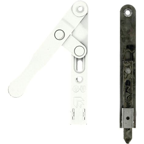 Verrou à levier bouts ronds 120mm blanc - FERCO - G-16890-01-0-7
