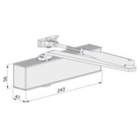 Ferme porte TS 50 F2-6 argent compas noir - ECO - 5030044534 (1/3)