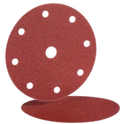 Disque abrasif 9 trous BW115 150 mm grain 80 boite de 50 - HERMES - 6537827 (1/2)