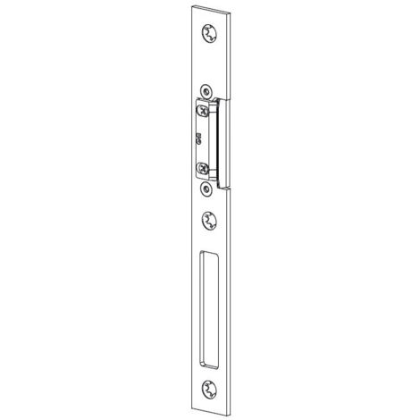 Ferco – Gâche centrale aluminium légère – Ajustable pour portes à sens gauche – Résistante à la corrosion – Installation rapide sans outils