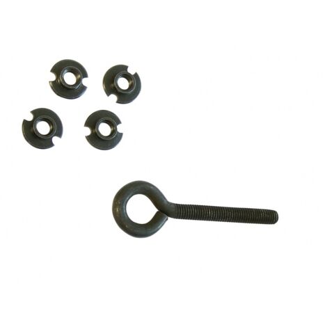 Goujon d'espagnolette à sceller coudé noir diamètre 10 mm - TORBEL - 720024