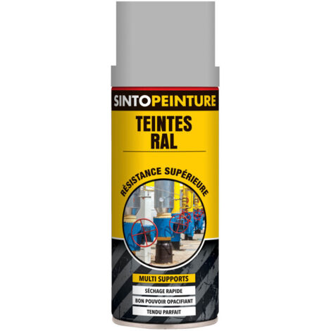 Peinture aérosol aluminium 9006 400ml - SINTO - 920130
