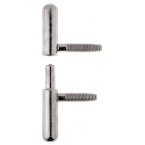Monin – Fiche à visser noeud arrondi en acier zingué – Fixation robuste pour portes et fenêtres – Diamètre 12 mm – Hauteur 82 mm