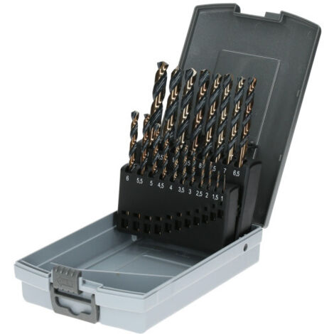 Coffret de 19 forets HSS taillés meulés - Hanger - 155192 (1/3)