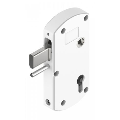 Serrure de portail battant Modulox à pêne levant 15mm blanc - TIRARD - GB591003