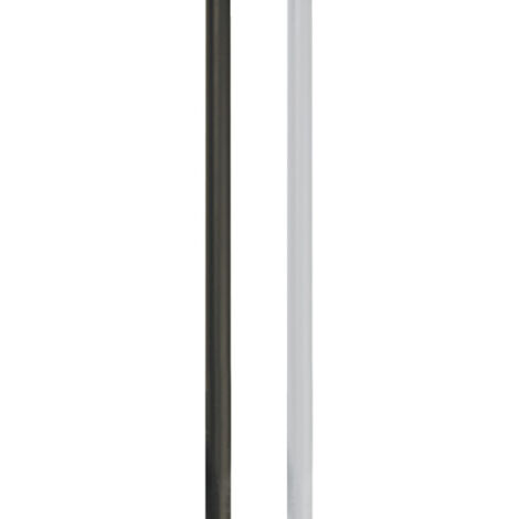Torbel – Tringle alu noir 14x2700mm pour espagnolette 4P227J – Aluminium léger et résistant aux intempéries – Conception rainurée pour installation facile