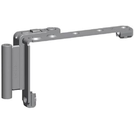 Ferco – Compas OF axe à 13mm recouvrement 20mm – Compatible fenêtres oscillo-battantes en bois et PVC – Finition FerGUard anti-corrosion