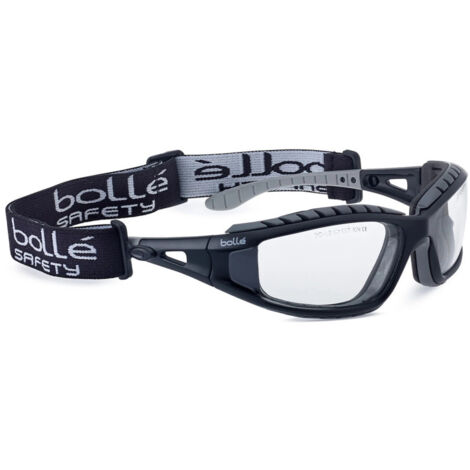Lunettes Tracker incolore avec mousse + tresse maintien - BOLLÉ SAFETY - TRACPSI