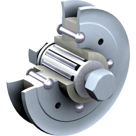Mantion – Galet flasque acier 82mm pour portes coulissantes – Installation rapide – Conception à gorge pour stabilité – Répartition optimale du poids