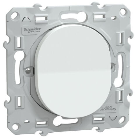 Schneider Electric – Poussoir à fermeture 10A S320206 – Fixation par vis – 3x2 bornes auto – 250V CA 50Hz – IK04 – IP21 D – Couvercle protection peinture