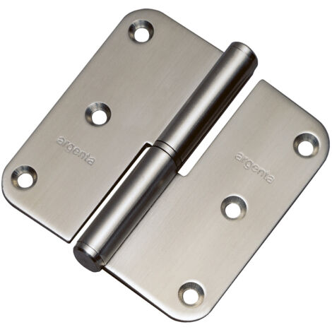 Paumelle inox 80/80A droite - ARGENTA - 38080118