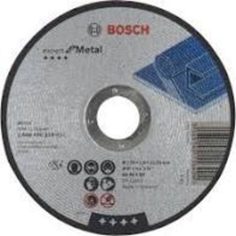 Bosch – Disque à tronçonner pour acier Ø125mm – Épaisseur 1,6mm – Coupe nette sans éclat – Pour meuleuse