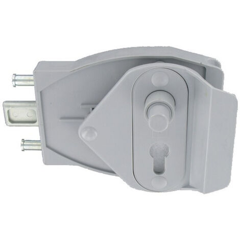Serrure à bouton poussoir gris - TIRARD - EE571301 (1/2)