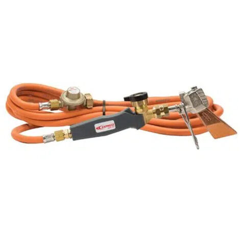 Guilbert Express – Kit chalumeau couvreur 4 pièces 66279 – Longueur tuyau 4,75 m – Panne 45x5 mm – Pour zinc, cuivre et inox