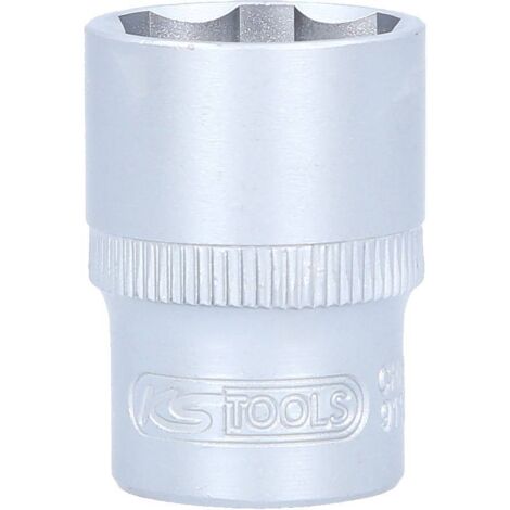 Kstools – Douille 1/2'' 21mm Chromemat – Acier chrome vanadium – Système FlankTraction pour réduction de l'usure – Longueur 42mm (1/4)