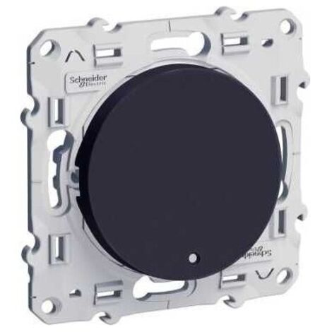 Bouton-poussoir ODACE 10 A à vis lumineux anthracite 0,15 mA - SCHNEIDER ELECTRIC - S546276