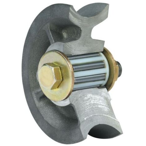 Mantion – Galet gorge ronde pour ferrure de portail roulant sur rail au sol – Charge maximale 1008 g – Pour fonctionnement fluide et efficace