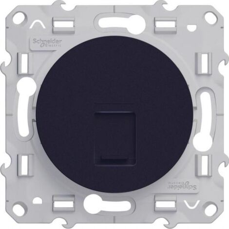 Prise RJ45 ODACE anthracite GRADE 3 CAT. 6 STP à vis SCHNEIDER ELECTRIC S546476