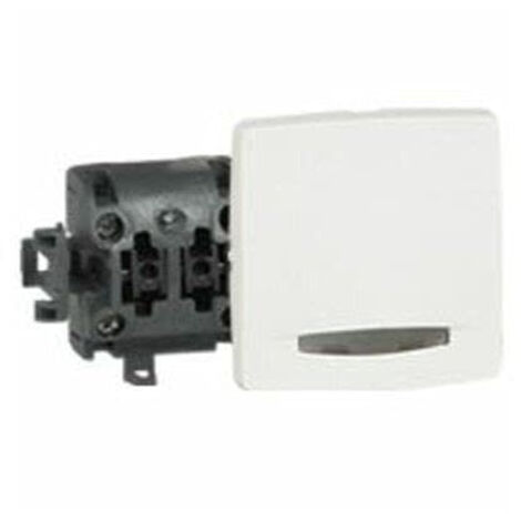 Poussoir à voyant en saillie ASL 6A composable blanc - LEGRAND - 086105 (1/4)