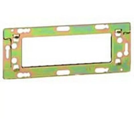 Legrand – Support à vis ancien Mosaic 74806 – Montage horizontal – Capacité 6 modules – Pour installation électrique professionnelle
