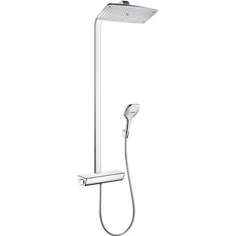 Hansgrohe – Colonne de douche hydromassante 1 jet – Technologie Airpower – Limiteur d'eau chaude – 27112000