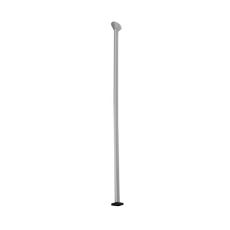 Kit Ovaline hauteur 2,7m pour alimentation colonnette 1 compartiment par le plafond chapeau noir et Ovaline alu (653062)