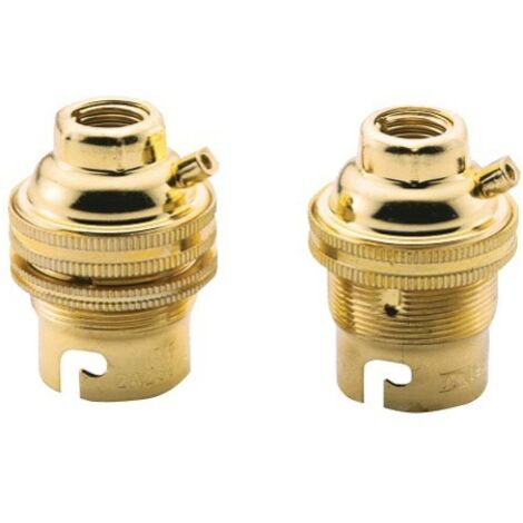 Douille B22 M11 simple bague laiton - LEBENOID - 043103