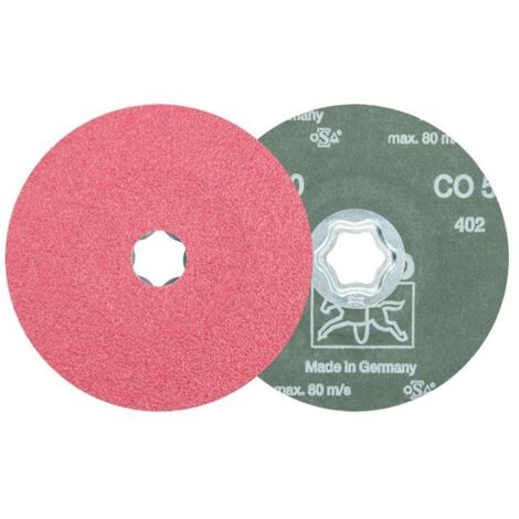 Disque en fibres COMBICLICK CO D. 125 mm granulation 50 acier, fonte, aluminium grain céramique (1/4)