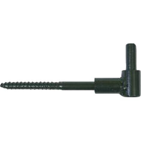25 Gonds de volet Bois D. 12 x 120 mm - Clav. D. 14 mm - Double volet - Noir