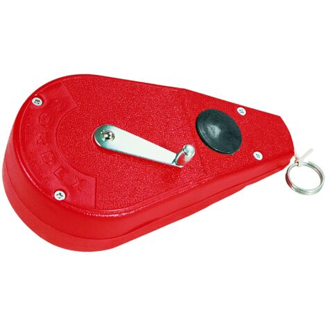 Taliaplast – Cordeau Cordex géant rouge 30m en fil tressé 2,5mm – Manivelle aluminium – Boîtier polypropylène – 400415