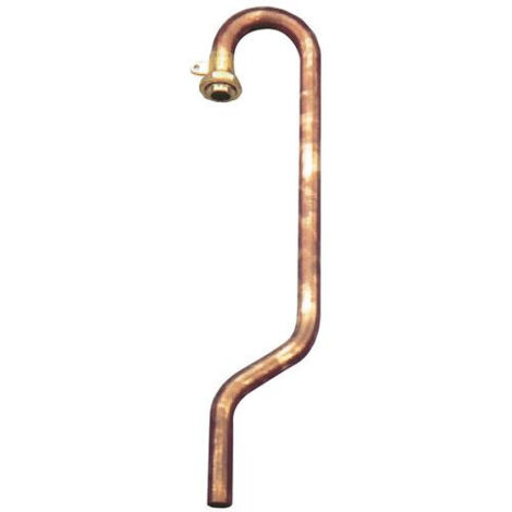 CROSSE DE SORTIE COMPTEUR GAZ CUIVRE AVEC EMBOUT LAITON