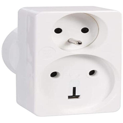Legrand – Adaptateur électrique 2P+T 16A et 20A sur prise 32A – Puissance 7360W – Tension 230V – Blanc