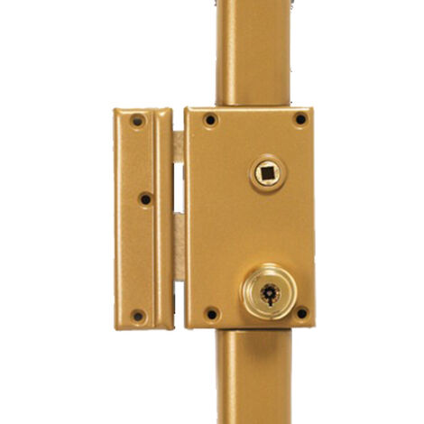 Serrure en applique 3 points 70 vertical fouillot A2P cylindre de 47,5mm à 7 ailettes gauche POLLUX 074710